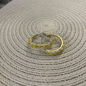 francesca’s floral beaded earrings